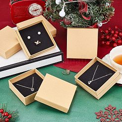 Boîtes à bijoux en carton kraft&nbsp;CBOX-WH0001-D05