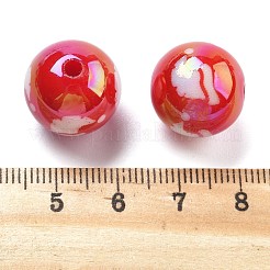 Perlas acrílicas con revestimiento UV y temática navideña&nbsp;OACR-M022-08B