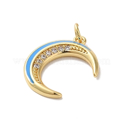 Support de lune plaqué laiton micro pavé&nbsp;KK-G504-06G-03