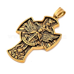 Grands pendentifs en acier inoxydable 304&nbsp;STAS-P372-05AG