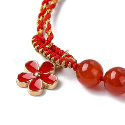 Braccialetti di perline intrecciate in nylon per donna uomo&nbsp;BJEW-JB11361-01