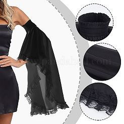Manica in pizzo di poliestere per donna&nbsp;AJEW-WH0596-855B