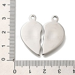 Geteilte Anhänger aus Edelstahl 304&nbsp;STAS-U031-11P