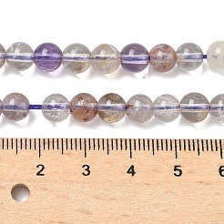 Perles et brins de quartz fantôme violet naturel&nbsp;G-L644-D01-6mm