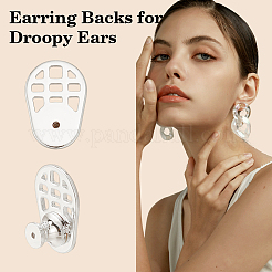 10pcs poussoirs d'oreilles en laiton&nbsp;KK-ME0003-63P
