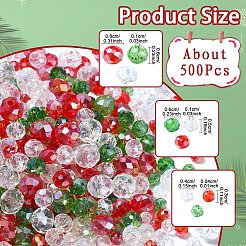 150 g Glasperlen mit Weihnachtsmotiven&nbsp;GLAA-YWC0004-05