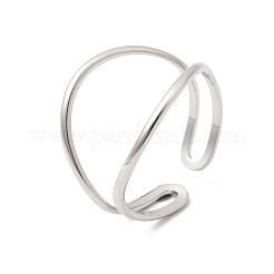 Anneaux ouverts pour manchettes en acier inoxydable 304&nbsp;RJEW-P188-02F-P