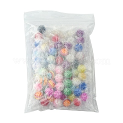 80 pièces 14 styles perles acryliques imitation perle&nbsp;OACR-FS0001-63