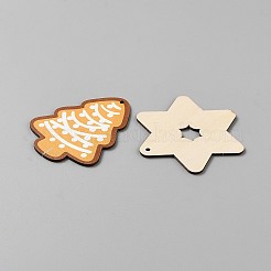 12 Stück Weihnachtsmotiv-Holzanhänger-Dekorationen&nbsp;DIY-WH0899-257