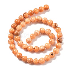 Abalorios de jade natural persa hebras&nbsp;G-A255-A02-02J