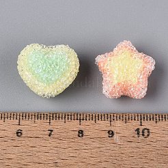 Perles acryliques opaques bicolores&nbsp;OACR-Q201-05