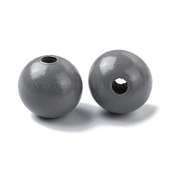 Perles européennes à grand trou en bois&nbsp;WOOD-D027-01M