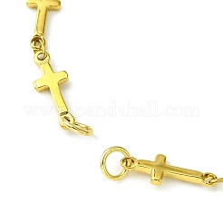 Herstellung von Armbändern aus 304 Edelstahl-Kreuzgliederketten&nbsp;AJEW-TA00006