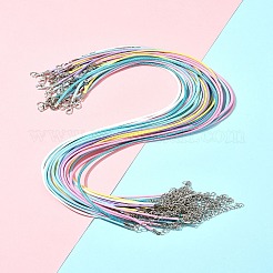 36pcs 6 Farben gewachste Schnur Halskette machen&nbsp;NCOR-FS0001-04