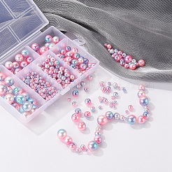 497 pz 5 stile arcobaleno abs imitazione perle di plastica perle&nbsp;OACR-YW0001-07A