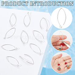 5 paire de 925 crochets de boucles d'oreilles en argent sterling&nbsp;STER-BC0002-22B