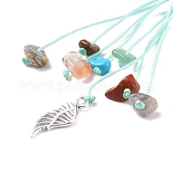 Cordon en nylon tressé macramé pochette pendentif décorations&nbsp;AJEW-JB01127