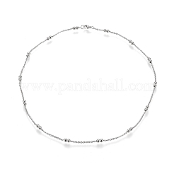 Colliers à chaîne en acier inoxydable 304 anti-ternissement&nbsp;NJEW-M183-06P