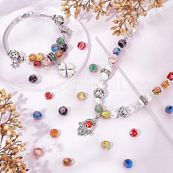 80 pz 8 colori fatti a mano in oro sabbia perline lampwork&nbsp;LAMP-OC0001-56