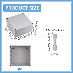 Scatole per cavi in plastica ABS impermeabili per esterni&nbsp;CON-WH0089-232A