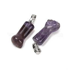 Natürlichen Amethyst Edelsteinanhänger&nbsp;G-C184-03D