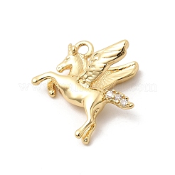 Pendentifs avec zircon cubiques à micro-pavés en laiton&nbsp;KK-L263-01A-G