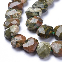 Chapelets de perles en jaspe de rhyolite naturelle&nbsp;G-L505-20