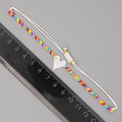 Braccialetto di perline intrecciate con semi di miyuki&nbsp;BJEW-P269-30