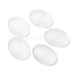 Cabochons de verre transparent de forme ovale&nbsp;GGLA-R022-40x30