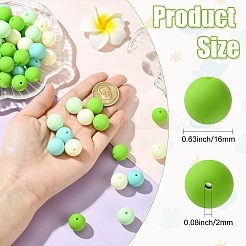 Perles en acrylique opaque de style caoutchouté&nbsp;LS-MACR-CJC0009-02C