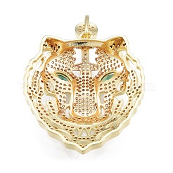 Pendentifs en laiton zircon cubique transparent&nbsp;KK-G431-27G