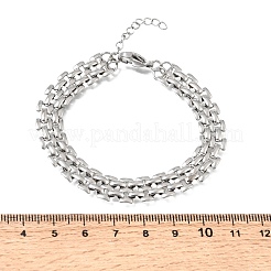 9.5 mm breite Pantherketten-Armbänder aus Edelstahl 304 für Damen und Herren&nbsp;SA-CBAB767-14P