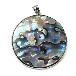 Abalone Muschel / Paua Muschel Anhänger&nbsp;SSHEL-P014-15A