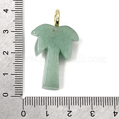 Pendentifs sculptés en aventurine verte naturelle&nbsp;X-G-C282-04E