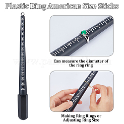 Bastoncini con anello in plastica misura americana&nbsp;TOOL-WH0202-01