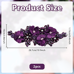 Kostümzubehör aus Polyester und Strass&nbsp;PATC-WH0003-57A