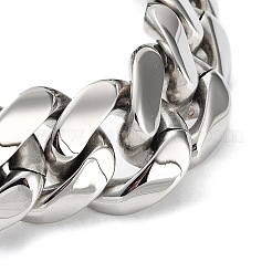 Bracelets à maillons cubains en acier inoxydable 304 anti-ternissement pour hommes et femmes&nbsp;BJEW-D031-21B-P