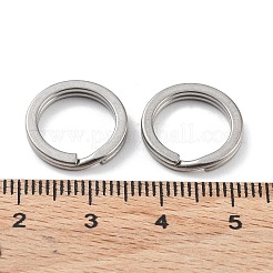 Anlaufgeschützte geteilte Schlüsselringe aus Edelstahl 304&nbsp;STAS-Q314-01E-P