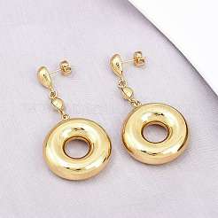 Boucles d'oreilles pendantes en acier inoxydable 304&nbsp;EJEW-P325-04C-G