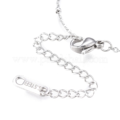 Collane con ciondolo in acciaio inossidabile 304&nbsp;NJEW-K120-02P