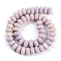 Fili di perline intagliate tinte con conchiglia sintetica&nbsp;SHEL-K007-10
