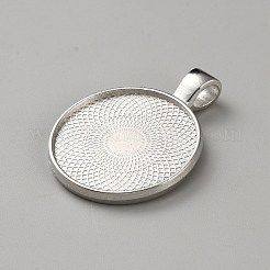 Cabochon-Anhänger mit offener Lünette aus Zinklegierung&nbsp;FIND-WH0167-08P