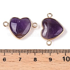 Natürliche Amethyst-Liebesherzanhänger&nbsp;G-T138-205A-G