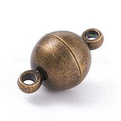 Chiusure magnetiche rotonde in ottone con passanti&nbsp;X-MC019-AB