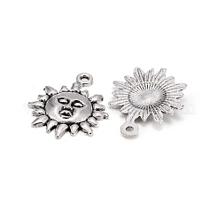 Tibetischer stil Aluminium Anhänger & Charms&nbsp;TIBEP-LF9244YKG-AS-FF