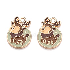 Noël alliage thème pendentifs émail&nbsp;LS-ENAM-T020-10M