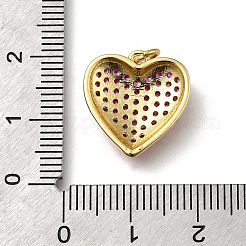 Colgante micropavé cubic zirconia de latón&nbsp;KK-C090-42G-04