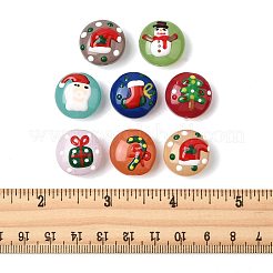 16 Stück 8 Farben Weihnachten handgefertigte Bunte Malerei Emaille Perlen&nbsp;LAMP-FS0001-63