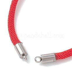 Creazione di braccialetti scorrevoli con cordino rotondo in nylon&nbsp;AJEW-JB01516