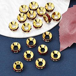 Messing Strass Zwischen perlen&nbsp;LS-RB-A020-9mm-22G